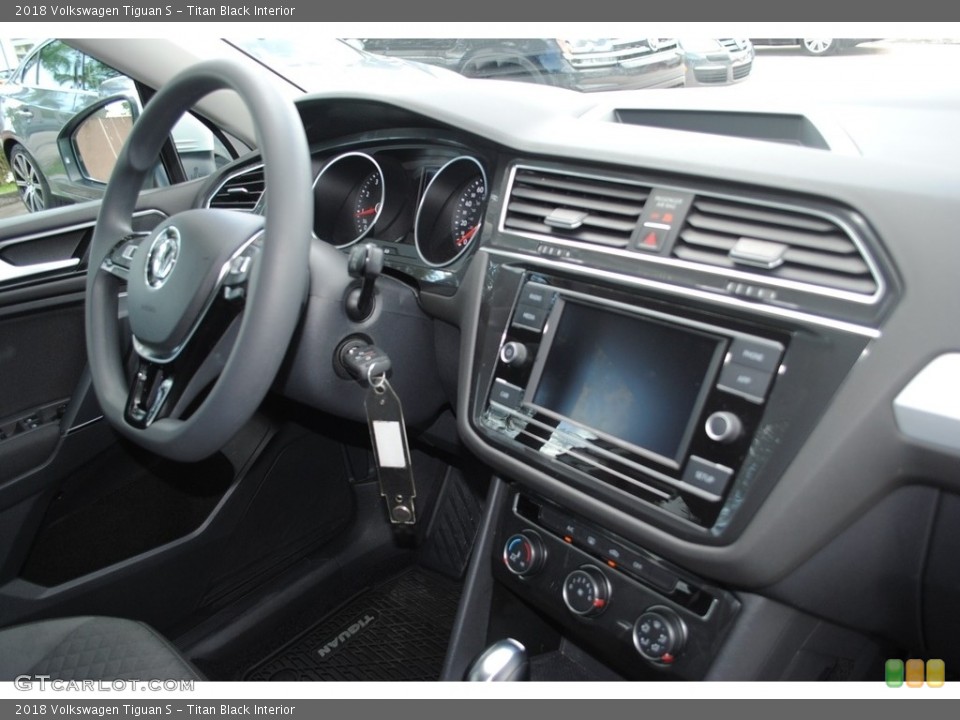 Titan Black Interior Controls for the 2018 Volkswagen Tiguan S #138995825