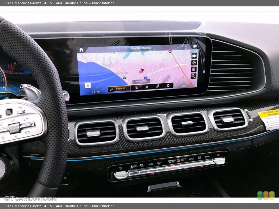 Black Interior Navigation for the 2021 Mercedes-Benz GLE 53 AMG 4Matic Coupe #138999230