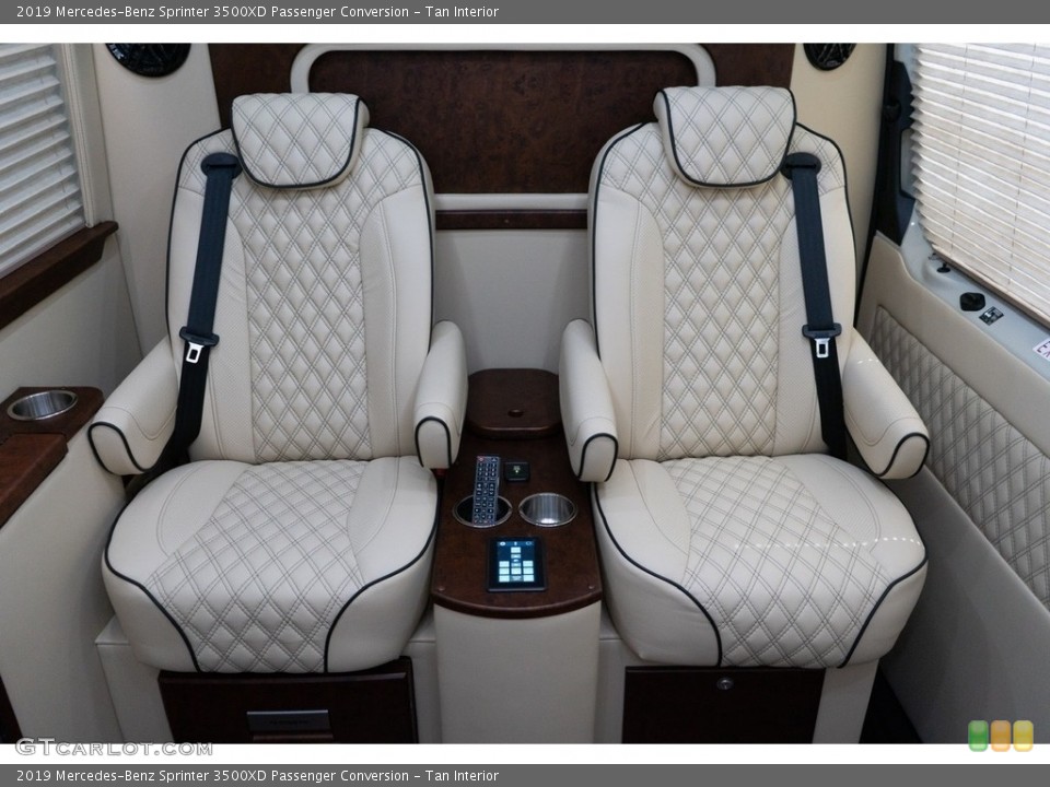 Tan Interior Rear Seat for the 2019 Mercedes-Benz Sprinter 3500XD Passenger Conversion #139000023