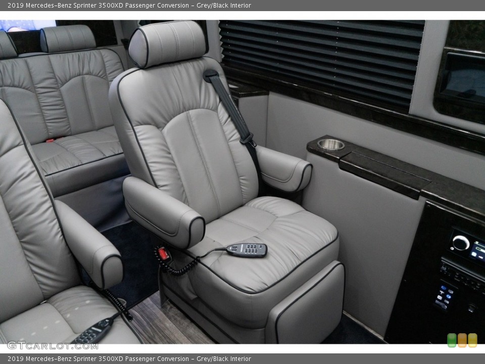 Grey/Black Interior Rear Seat for the 2019 Mercedes-Benz Sprinter 3500XD Passenger Conversion #139000365