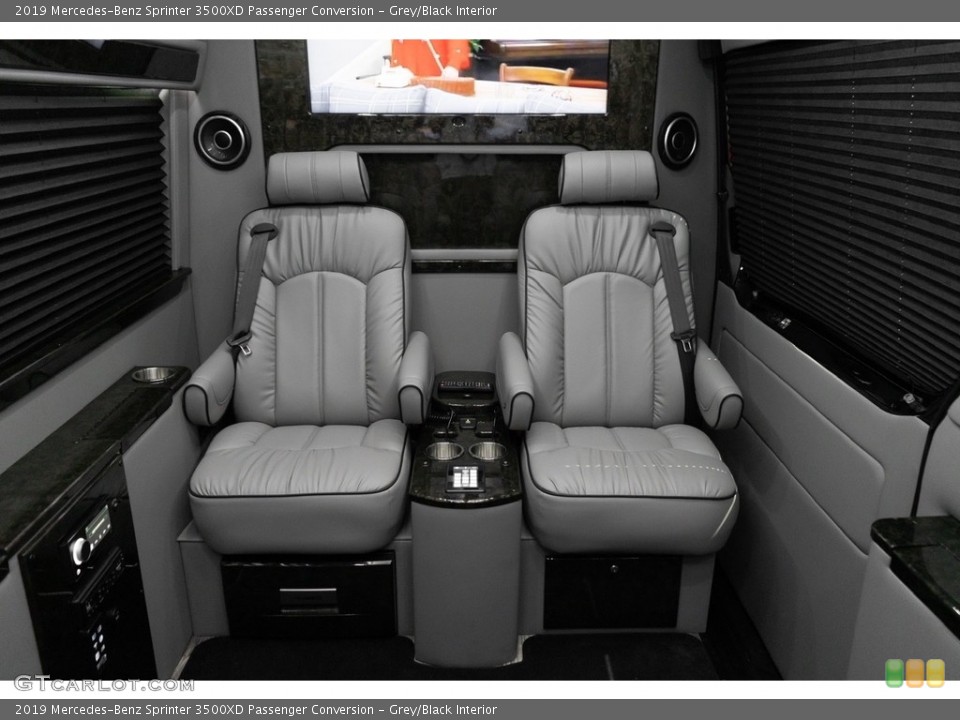 Grey/Black Interior Rear Seat for the 2019 Mercedes-Benz Sprinter 3500XD Passenger Conversion #139000475