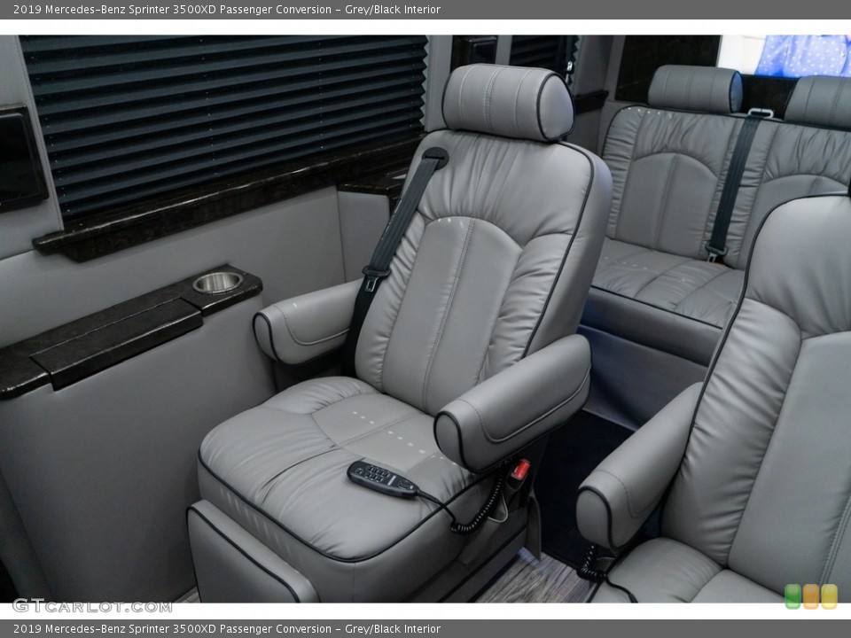 Grey/Black Interior Rear Seat for the 2019 Mercedes-Benz Sprinter 3500XD Passenger Conversion #139000796