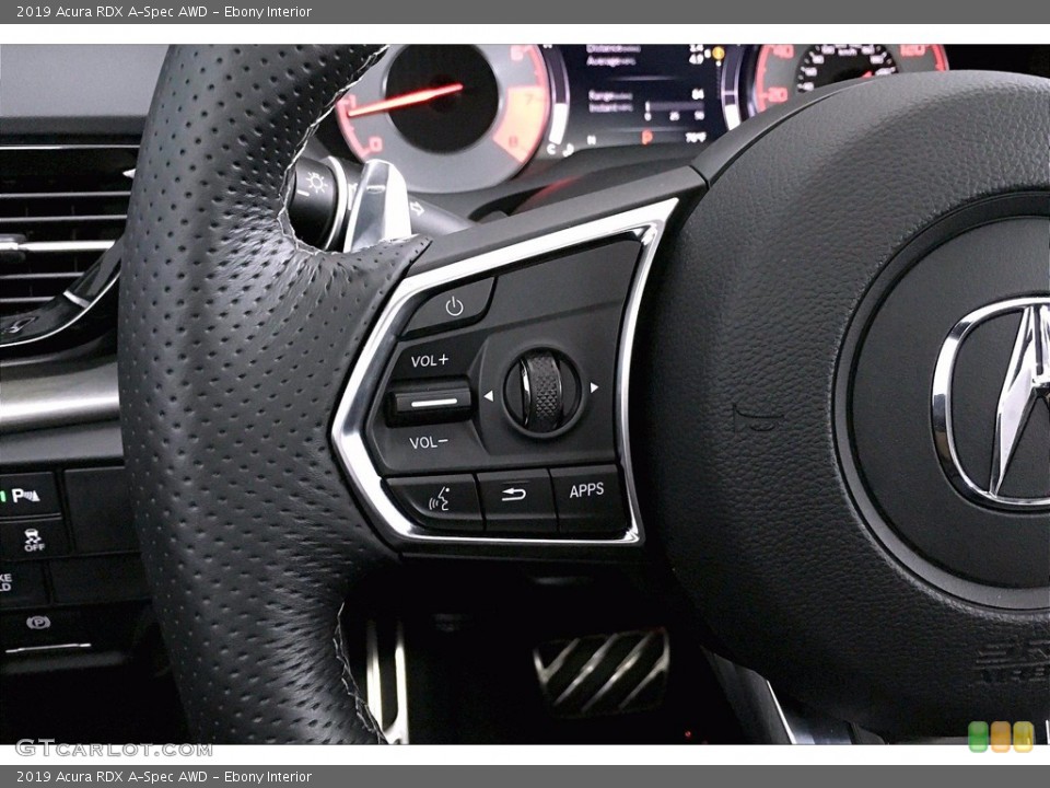 Ebony Interior Steering Wheel for the 2019 Acura RDX A-Spec AWD #139001360