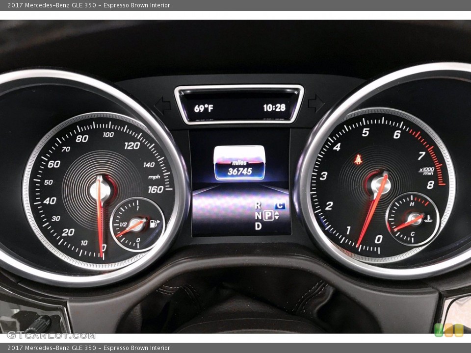 Espresso Brown Interior Gauges for the 2017 Mercedes-Benz GLE 350 #139002275