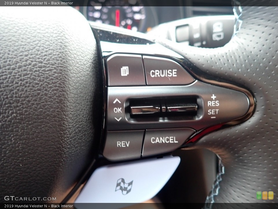 Black Interior Steering Wheel for the 2019 Hyundai Veloster N #139003343