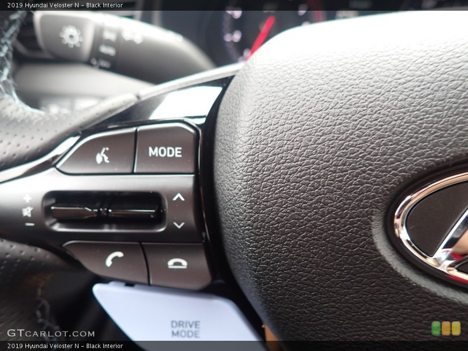 Black Interior Steering Wheel for the 2019 Hyundai Veloster N #139003355