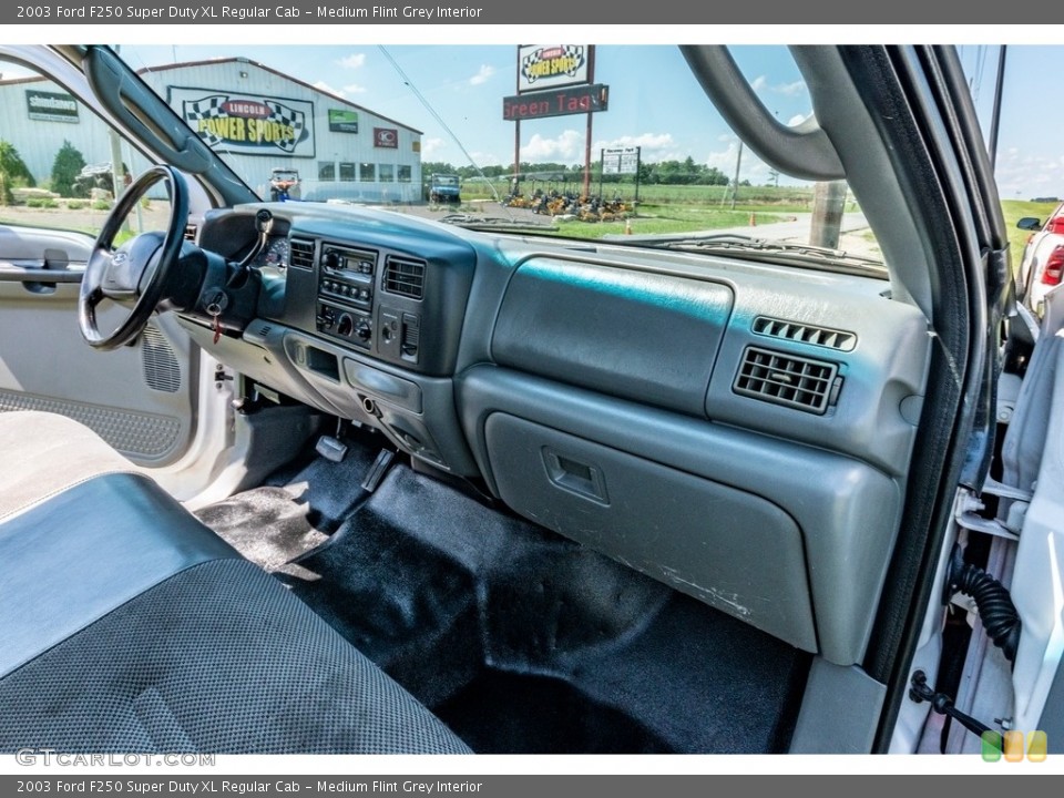 Medium Flint Grey Interior Dashboard for the 2003 Ford F250 Super Duty XL Regular Cab #139005521