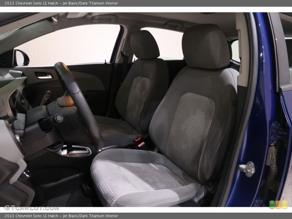 Jet Black/Dark Titanium Interior Front Seat for the 2013 Chevrolet Sonic LS Hatch #139008648
