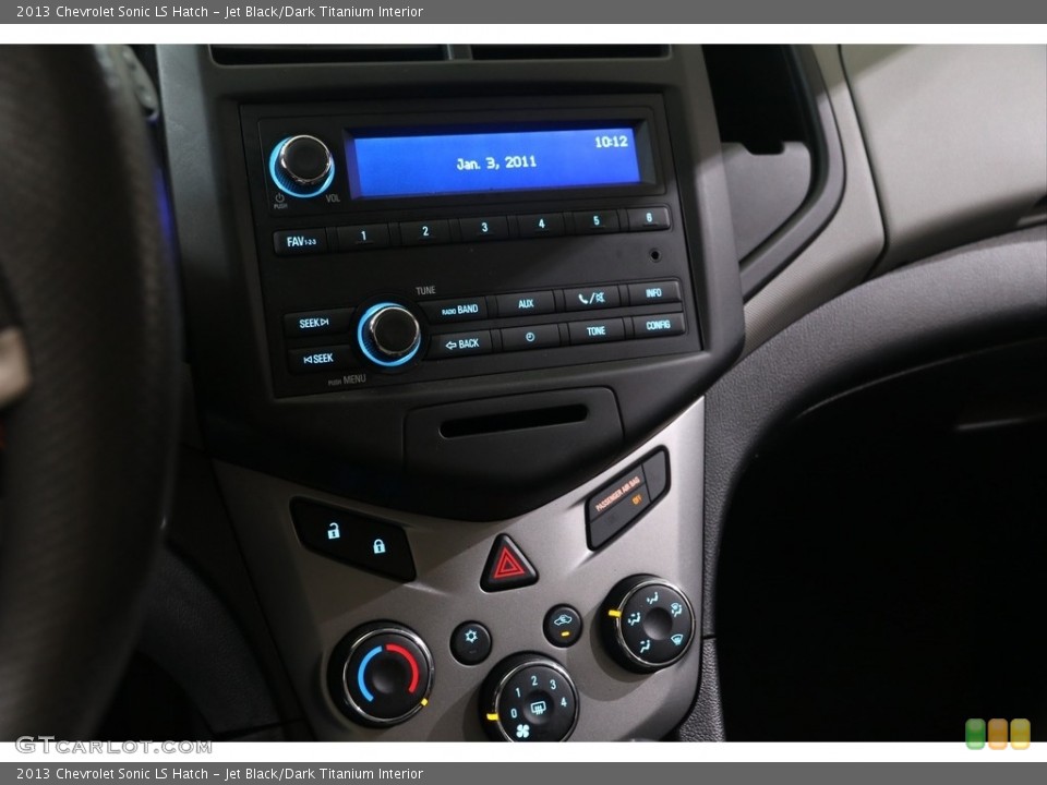 Jet Black/Dark Titanium Interior Controls for the 2013 Chevrolet Sonic LS Hatch #139008696