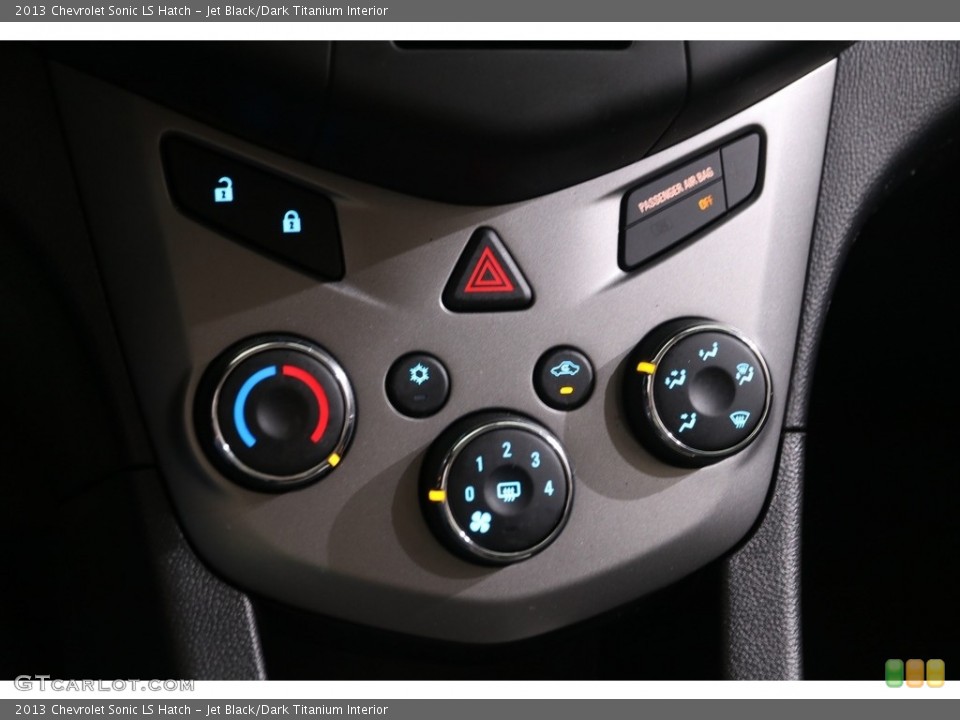Jet Black/Dark Titanium Interior Controls for the 2013 Chevrolet Sonic LS Hatch #139008762