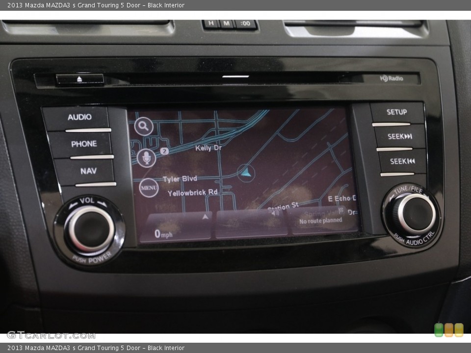 Black Interior Navigation for the 2013 Mazda MAZDA3 s Grand Touring 5 Door #139009308