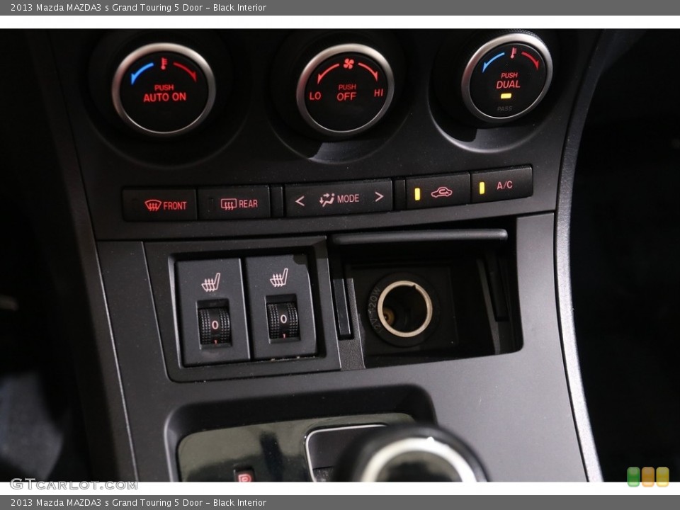 Black Interior Controls for the 2013 Mazda MAZDA3 s Grand Touring 5 Door #139009332