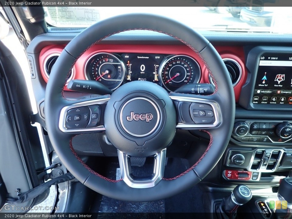 Black Interior Steering Wheel for the 2020 Jeep Gladiator Rubicon 4x4 #139009515
