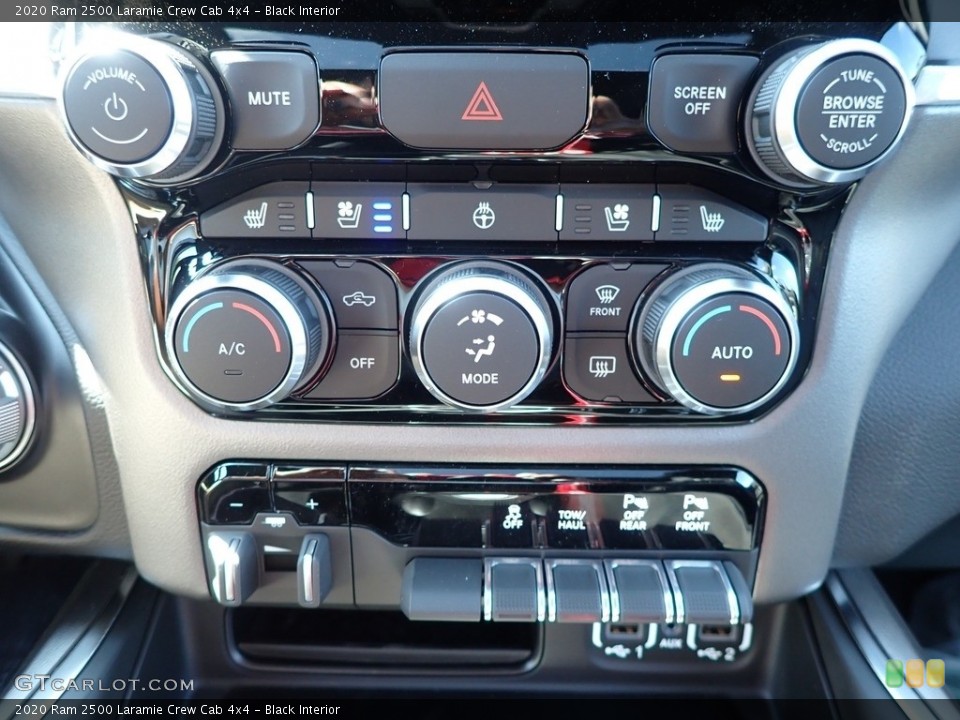Black Interior Controls for the 2020 Ram 2500 Laramie Crew Cab 4x4 #139010619