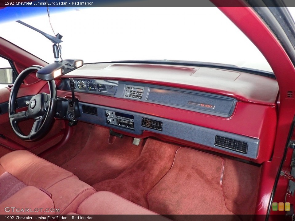 Red Interior Dashboard for the 1992 Chevrolet Lumina Euro Sedan #139015431