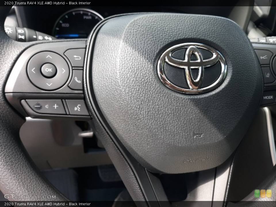 Black Interior Steering Wheel for the 2020 Toyota RAV4 XLE AWD Hybrid #139017171