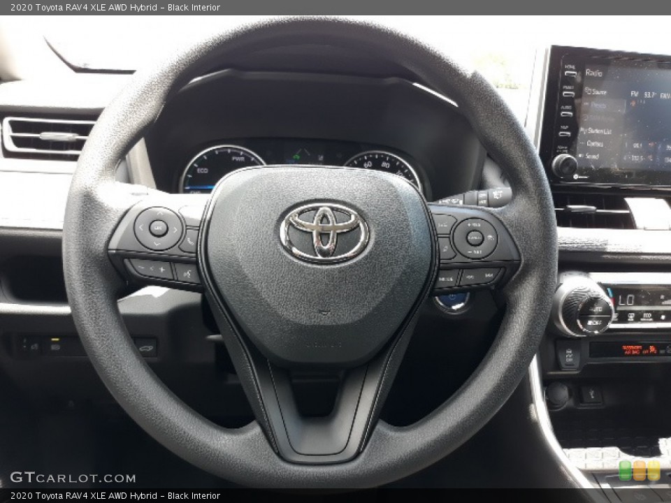 Black Interior Steering Wheel for the 2020 Toyota RAV4 XLE AWD Hybrid #139017645