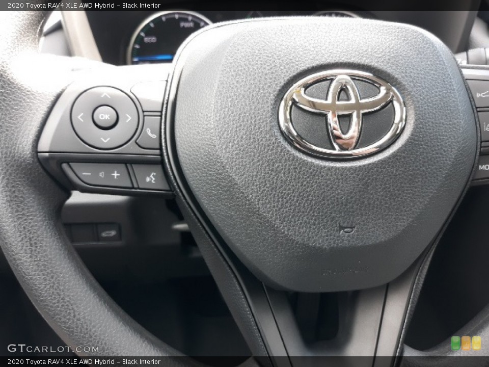 Black Interior Steering Wheel for the 2020 Toyota RAV4 XLE AWD Hybrid #139017657