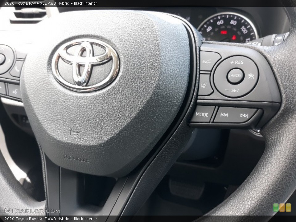 Black Interior Steering Wheel for the 2020 Toyota RAV4 XLE AWD Hybrid #139017672