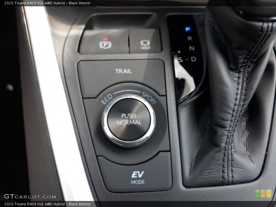 Black Interior Controls for the 2020 Toyota RAV4 XLE AWD Hybrid #139017822