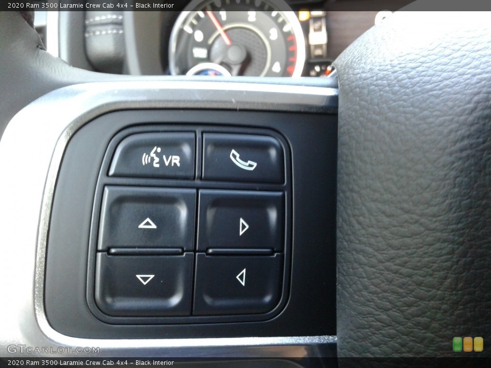 Black Interior Steering Wheel for the 2020 Ram 3500 Laramie Crew Cab 4x4 #139018131