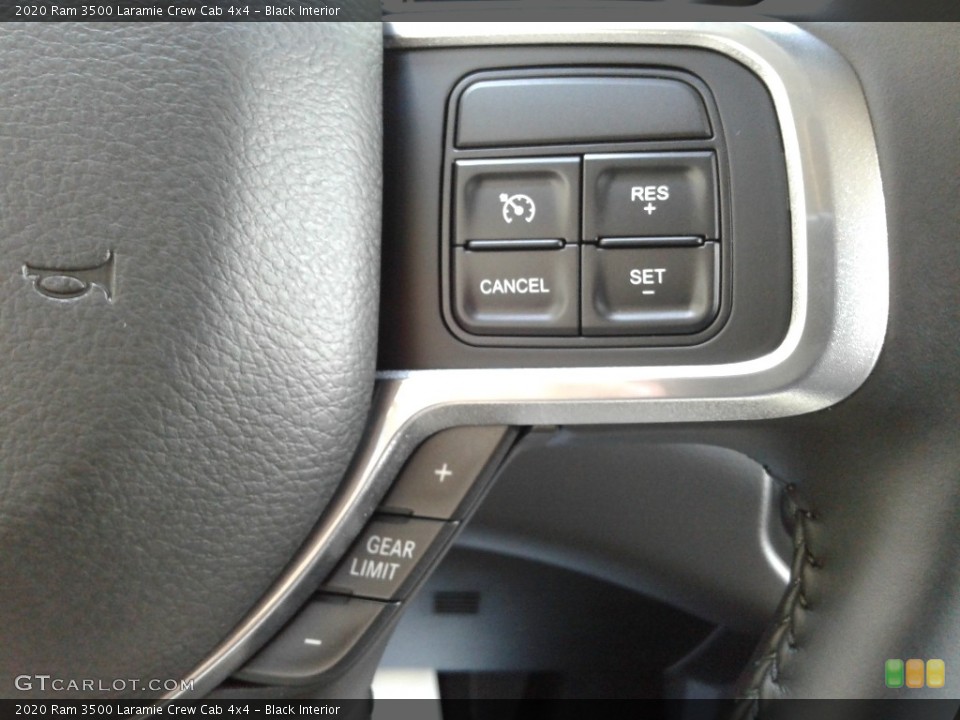 Black Interior Steering Wheel for the 2020 Ram 3500 Laramie Crew Cab 4x4 #139018146