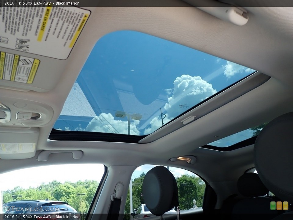 Black Interior Sunroof for the 2016 Fiat 500X Easy AWD #139020789