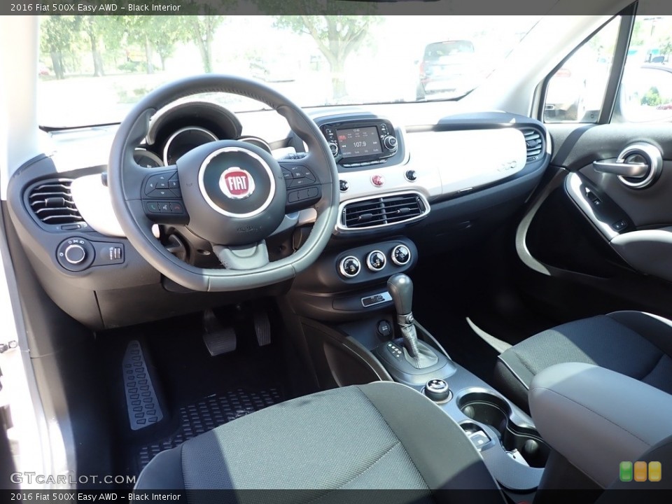 Black 2016 Fiat 500X Interiors