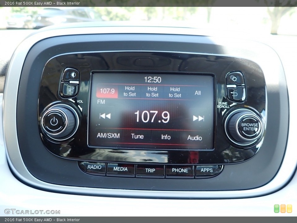 Black Interior Audio System for the 2016 Fiat 500X Easy AWD #139020828