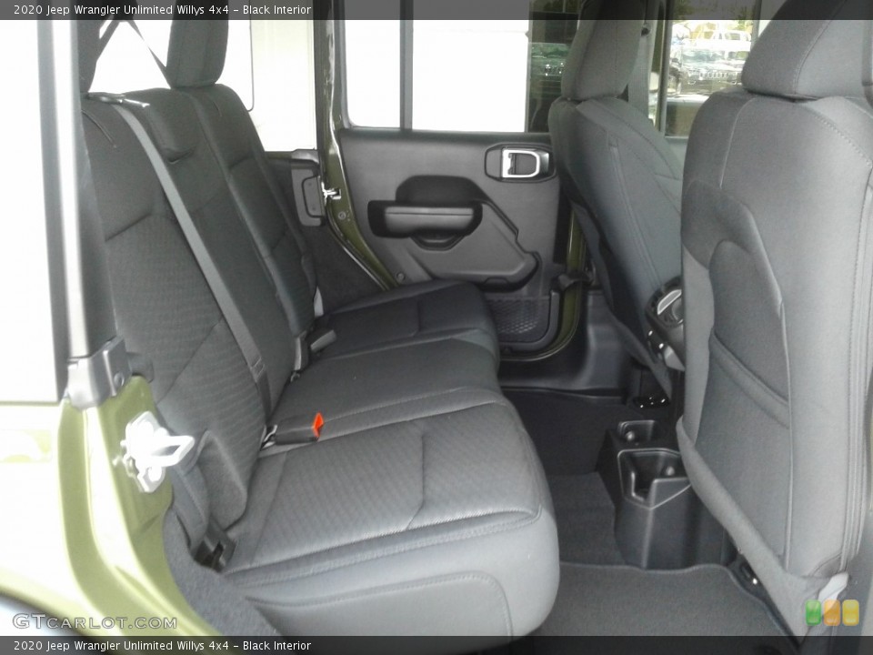 Black Interior Rear Seat for the 2020 Jeep Wrangler Unlimited Willys 4x4 #139022171
