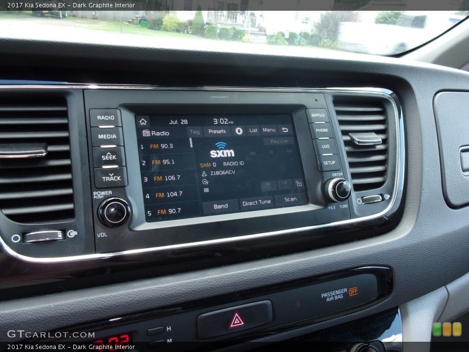 Dark Graphite Interior Controls for the 2017 Kia Sedona EX #139022918