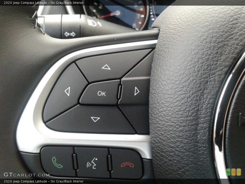 Ski Gray/Black Interior Steering Wheel for the 2020 Jeep Compass Latitude #139023710