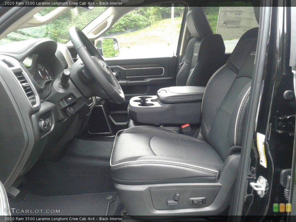 Black Interior Front Seat for the 2020 Ram 3500 Laramie Longhorn Crew Cab 4x4 #139024262