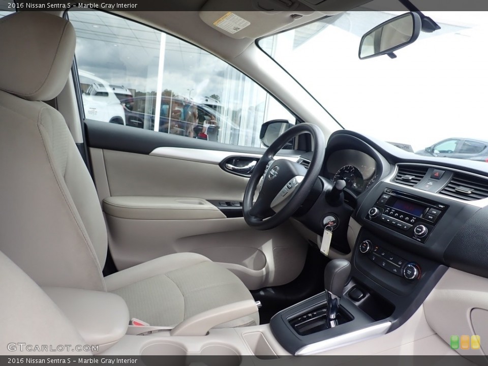 Marble Gray Interior Front Seat for the 2016 Nissan Sentra S #139024326