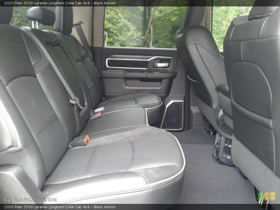 Black Interior Rear Seat for the 2020 Ram 3500 Laramie Longhorn Crew Cab 4x4 #139024361
