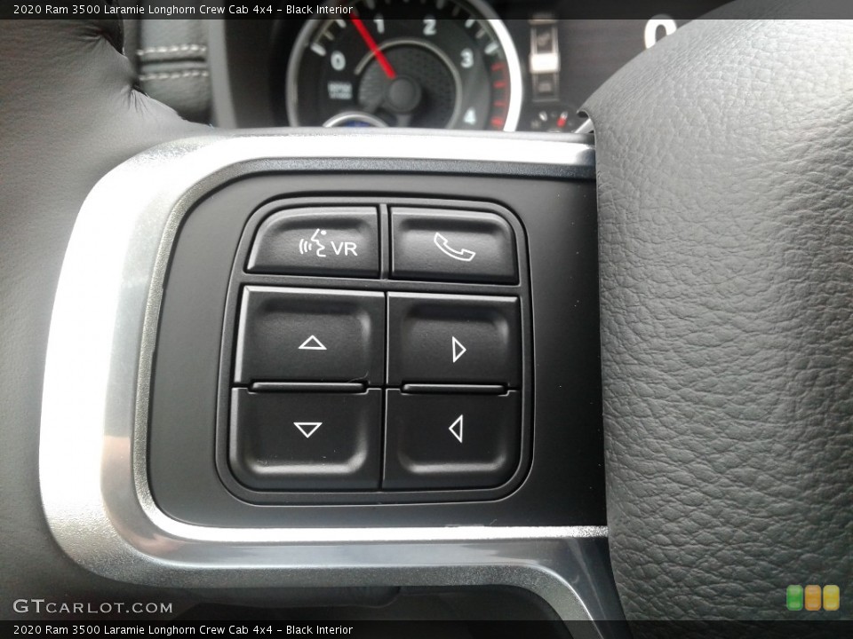Black Interior Steering Wheel for the 2020 Ram 3500 Laramie Longhorn Crew Cab 4x4 #139024463