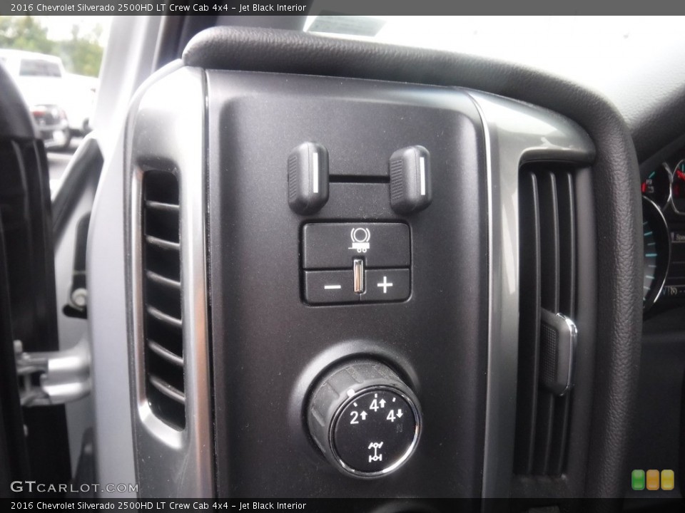 Jet Black Interior Controls for the 2016 Chevrolet Silverado 2500HD LT Crew Cab 4x4 #139028363