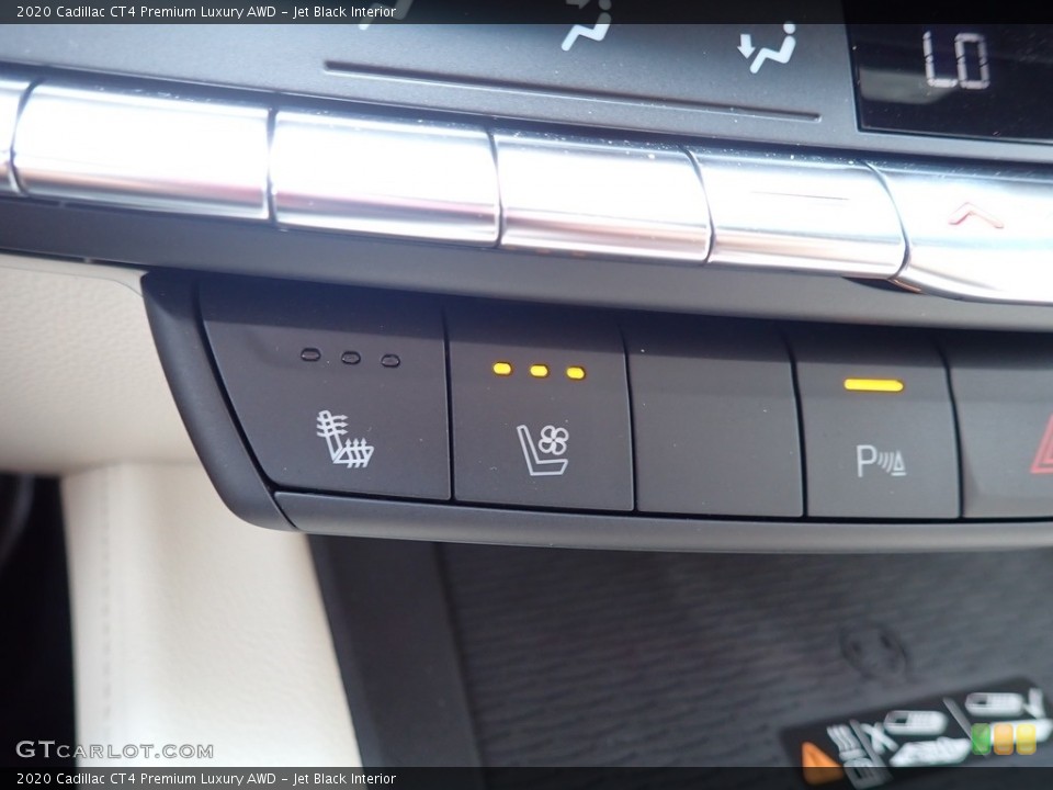 Jet Black Interior Controls for the 2020 Cadillac CT4 Premium Luxury AWD #139028822