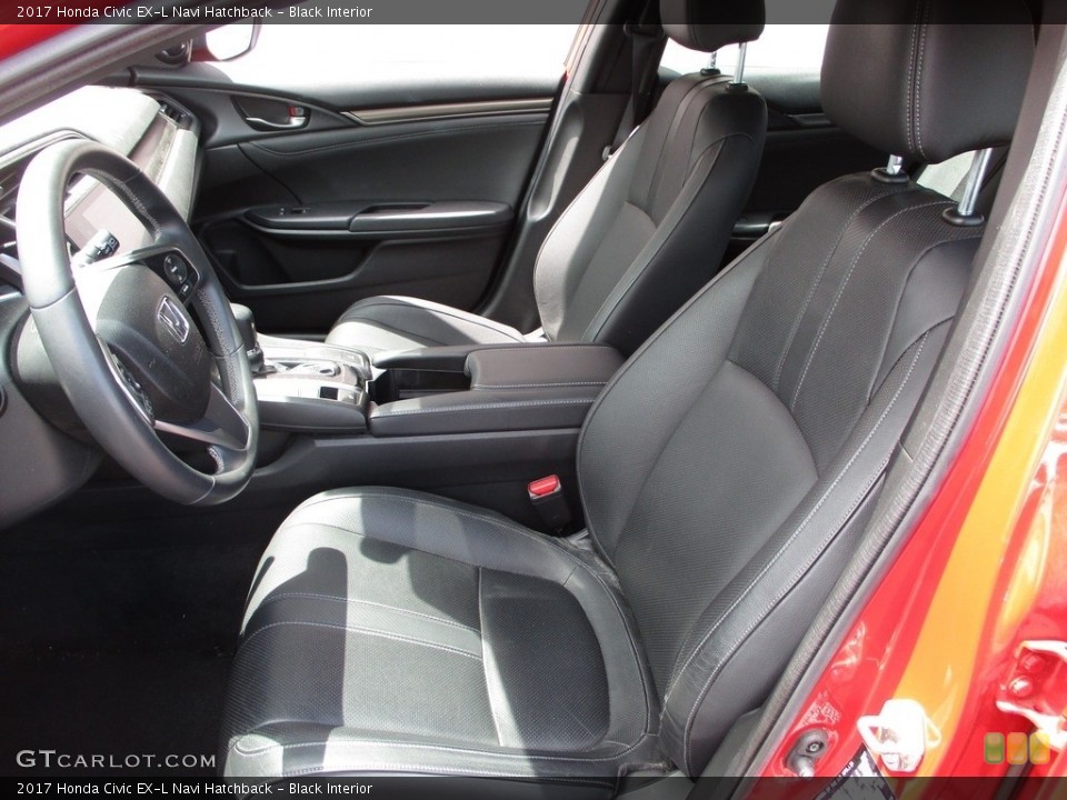 Black Interior Front Seat for the 2017 Honda Civic EX-L Navi Hatchback #139029896