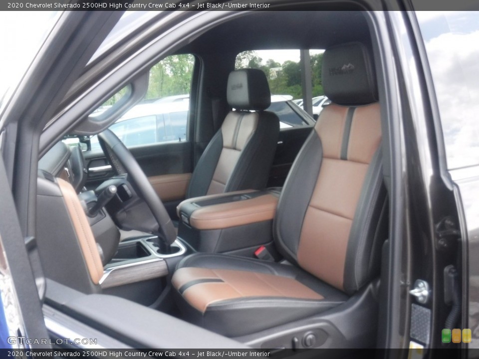 Jet Black/­Umber 2020 Chevrolet Silverado 2500HD Interiors