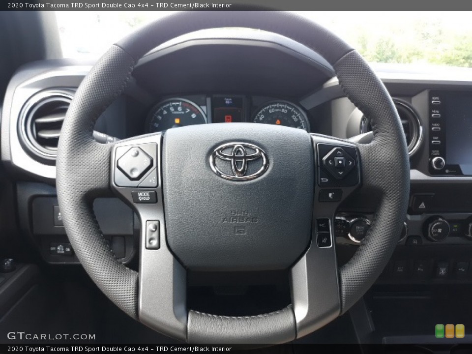 TRD Cement/Black Interior Steering Wheel for the 2020 Toyota Tacoma TRD Sport Double Cab 4x4 #139036568