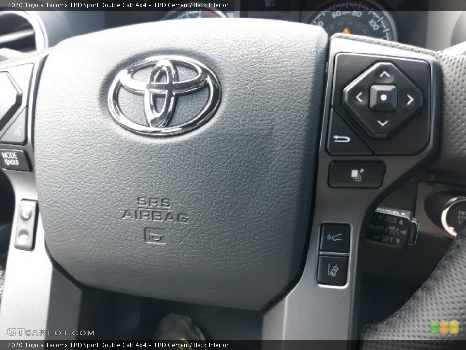 TRD Cement/Black Interior Steering Wheel for the 2020 Toyota Tacoma TRD Sport Double Cab 4x4 #139036613