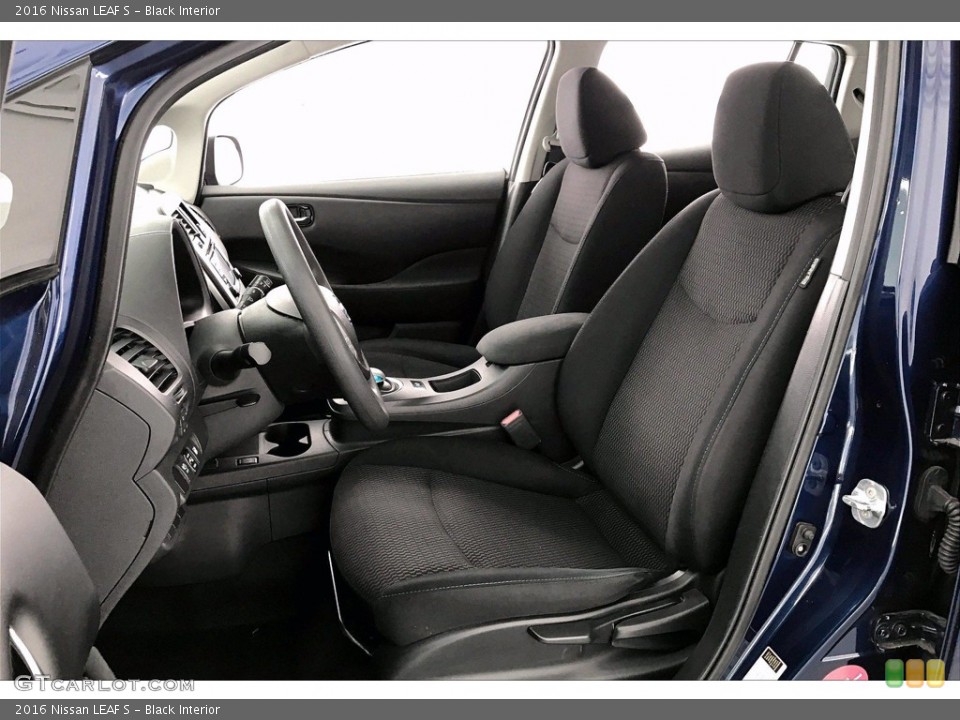 Black Interior Front Seat for the 2016 Nissan LEAF S #139037327