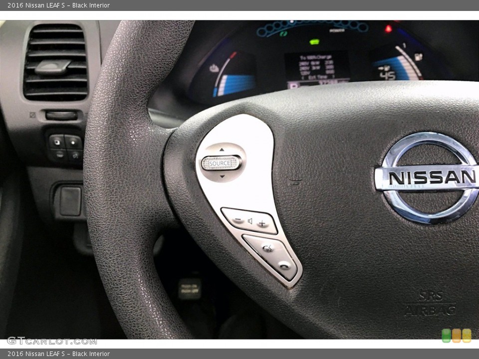 Black Interior Steering Wheel for the 2016 Nissan LEAF S #139037426