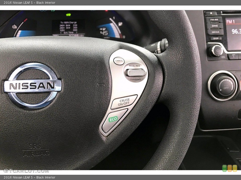 Black Interior Steering Wheel for the 2016 Nissan LEAF S #139037459