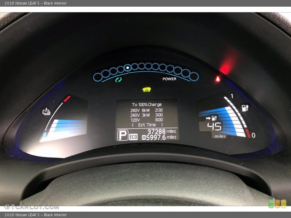 Black Interior Gauges for the 2016 Nissan LEAF S #139037480