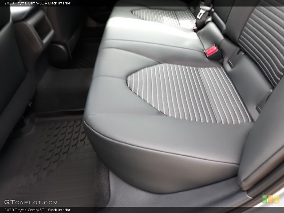 Black Interior Rear Seat for the 2020 Toyota Camry SE #139039166