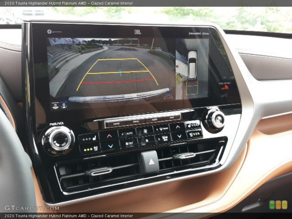 Glazed Caramel Interior Controls for the 2020 Toyota Highlander Hybrid Platinum AWD #139040618