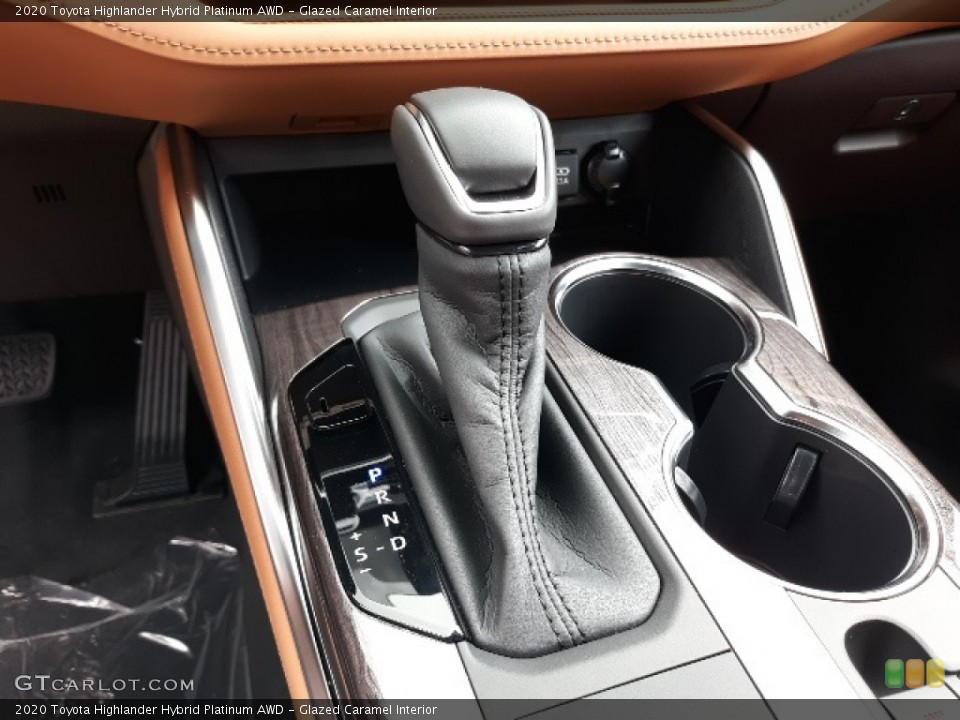 Glazed Caramel Interior Transmission for the 2020 Toyota Highlander Hybrid Platinum AWD #139040642