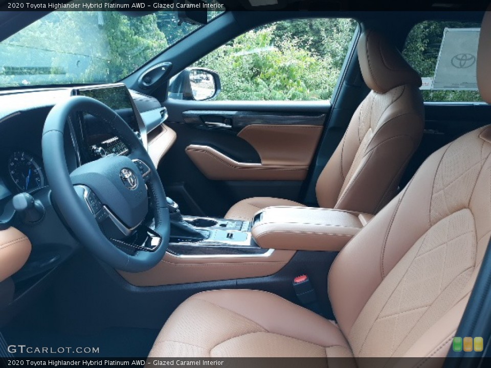Glazed Caramel Interior Front Seat for the 2020 Toyota Highlander Hybrid Platinum AWD #139040675